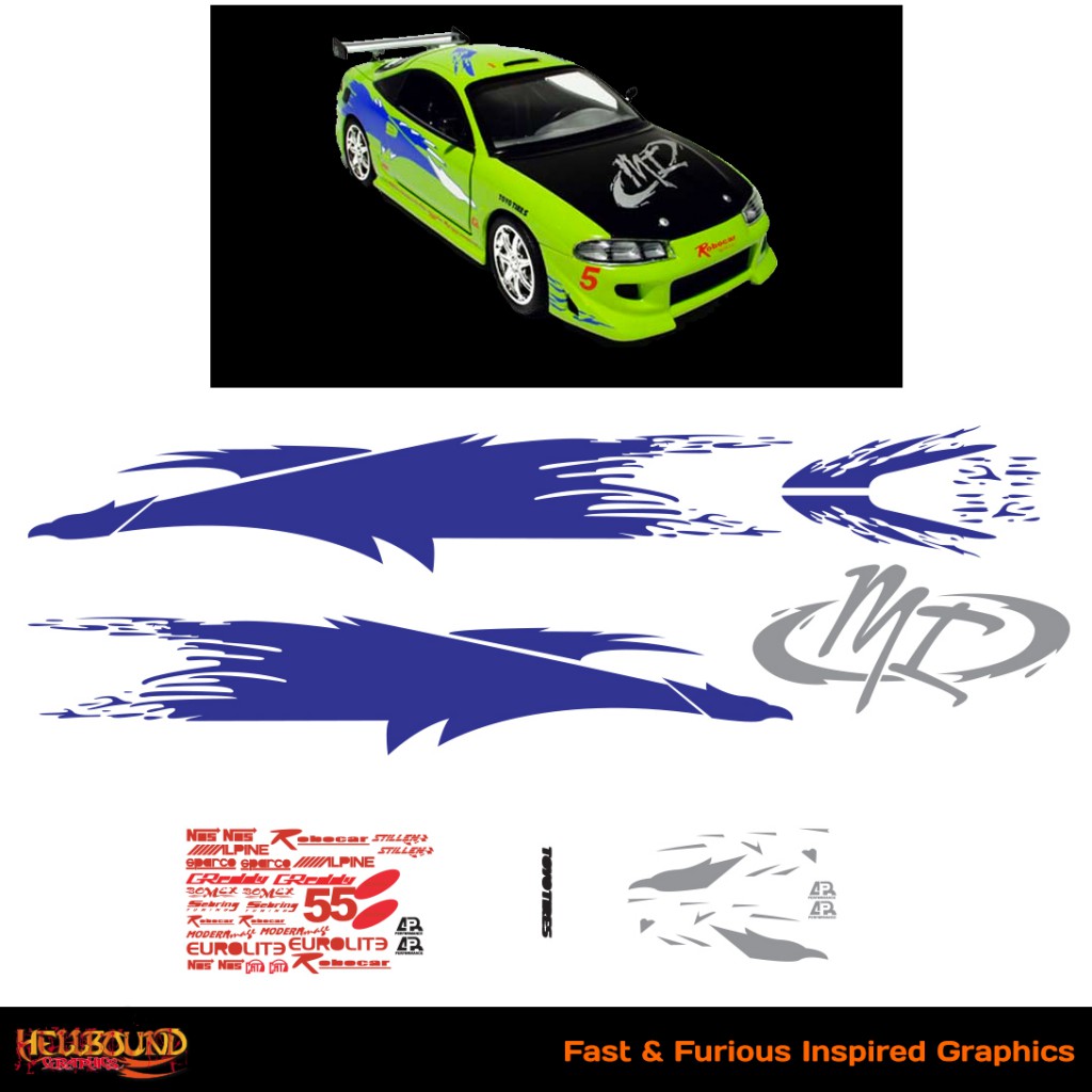 Fast and Furious Inspired Decals 12 Hellbound Graphics