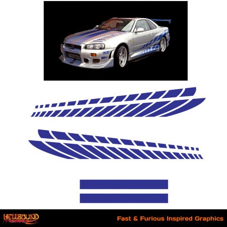 Fast and Furious Silver Skyline Inspired Decals