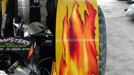 Tractor Flame Decals